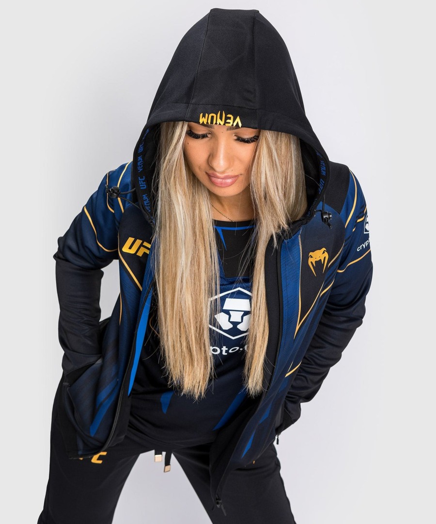 ufc authentic fight night 2.0 kit van venum women walkout hoodie - midnight edition - champion