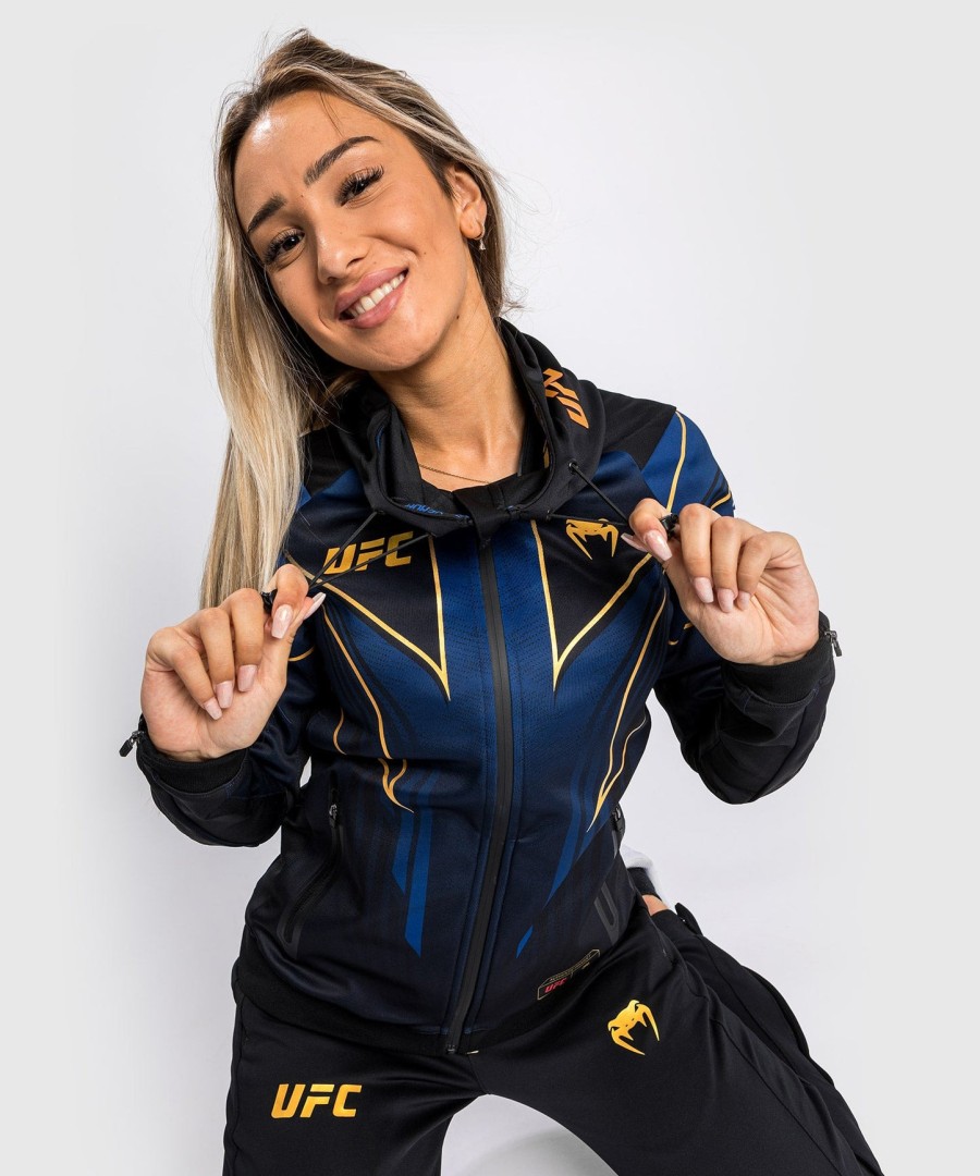 ufc authentic fight night 2.0 kit van venum women walkout hoodie - midnight edition - champion