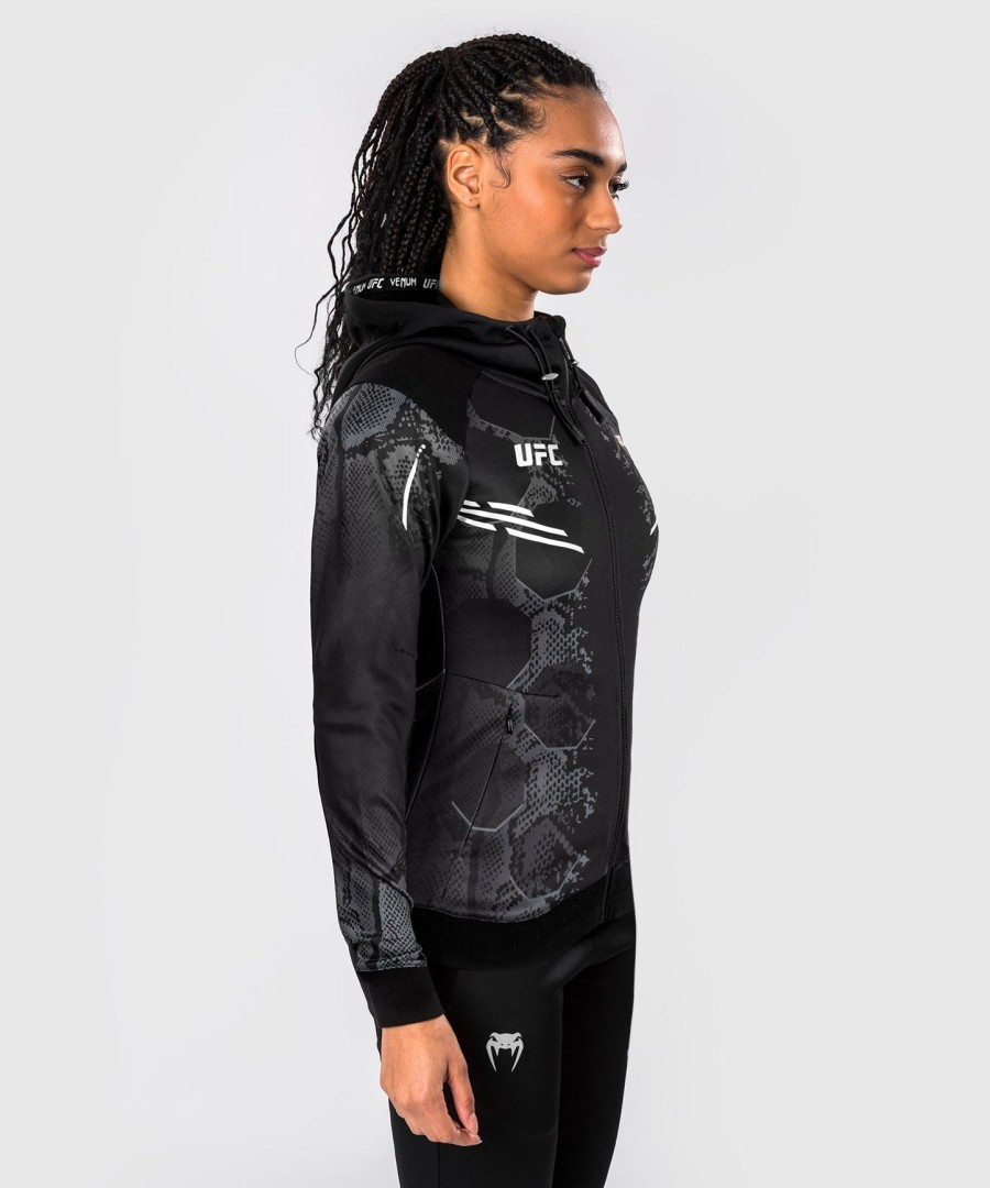 ufc adrenaline by venum authentic fight night women walkout hoodie - zwart