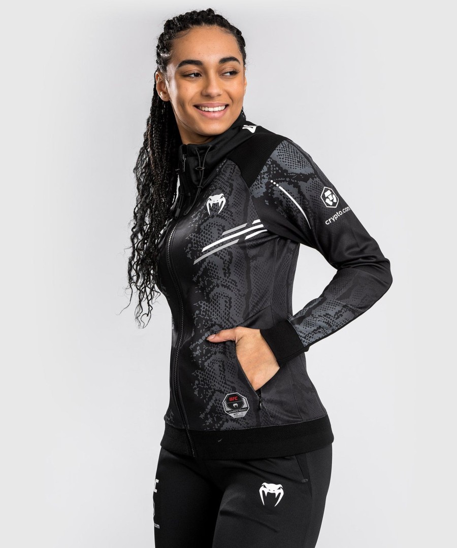 ufc adrenaline by venum authentic fight night women walkout hoodie - zwart
