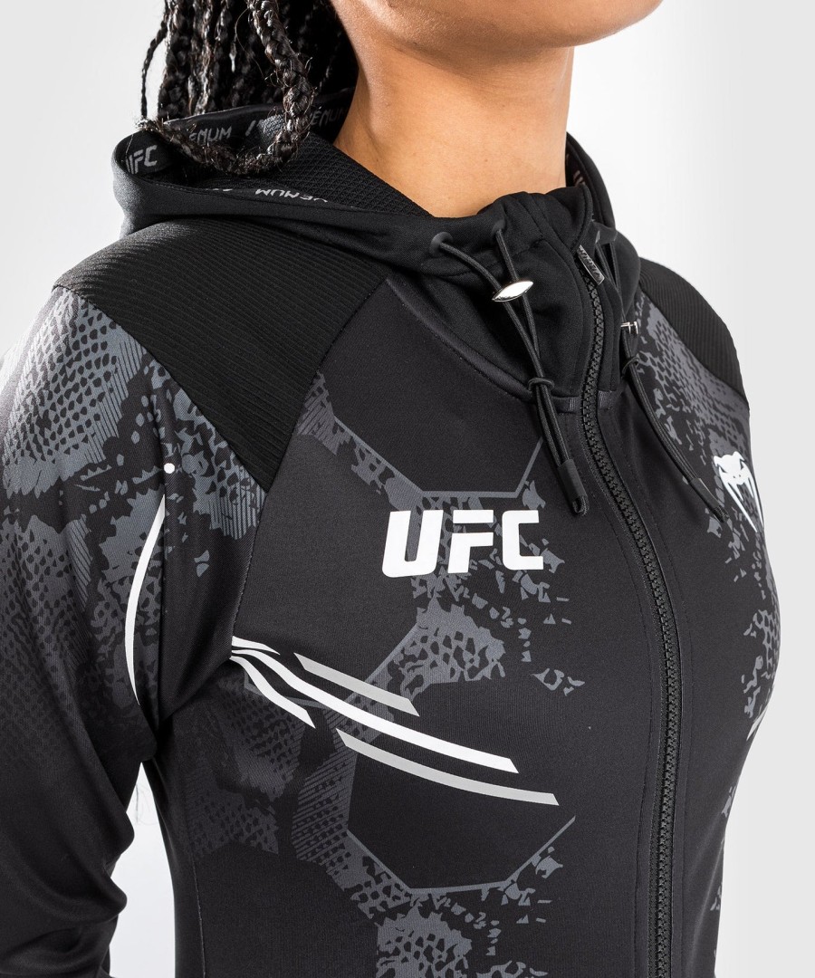 ufc adrenaline by venum authentic fight night women walkout hoodie - zwart