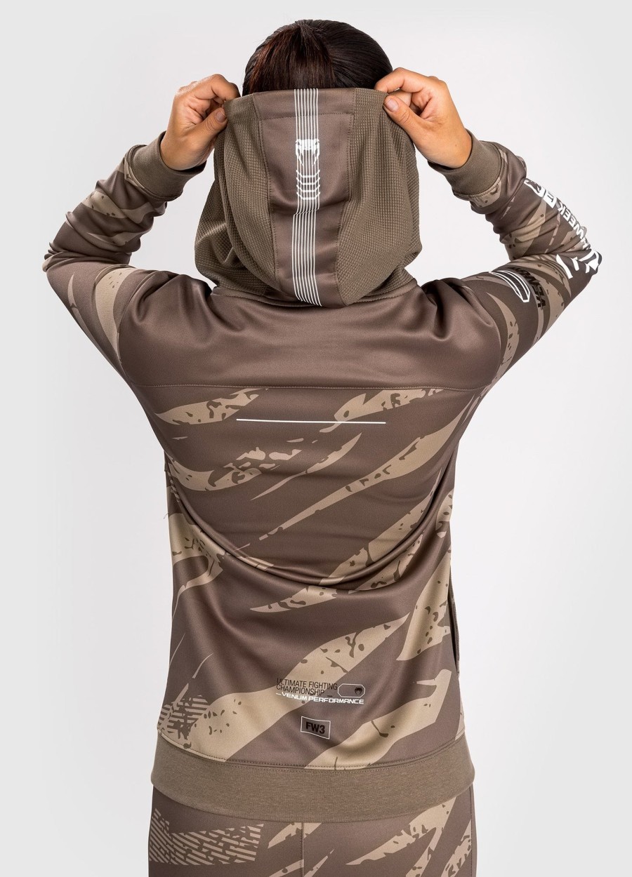 ufc adrenaline by venum fight week dames hoodie met rits - woestijncamouflage