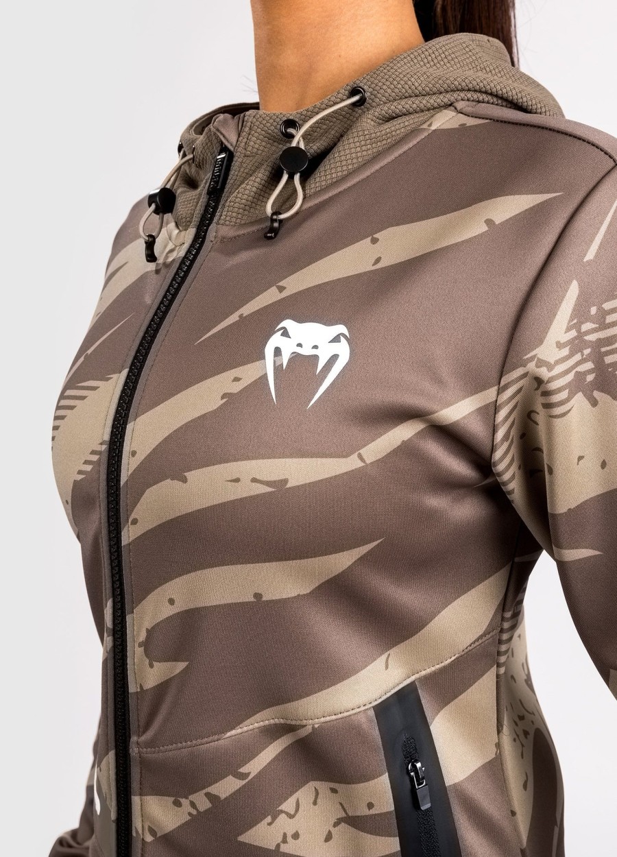 ufc adrenaline by venum fight week dames hoodie met rits - woestijncamouflage
