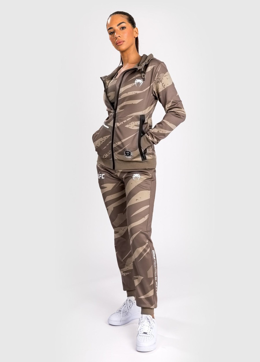 ufc adrenaline by venum fight week dames hoodie met rits - woestijncamouflage