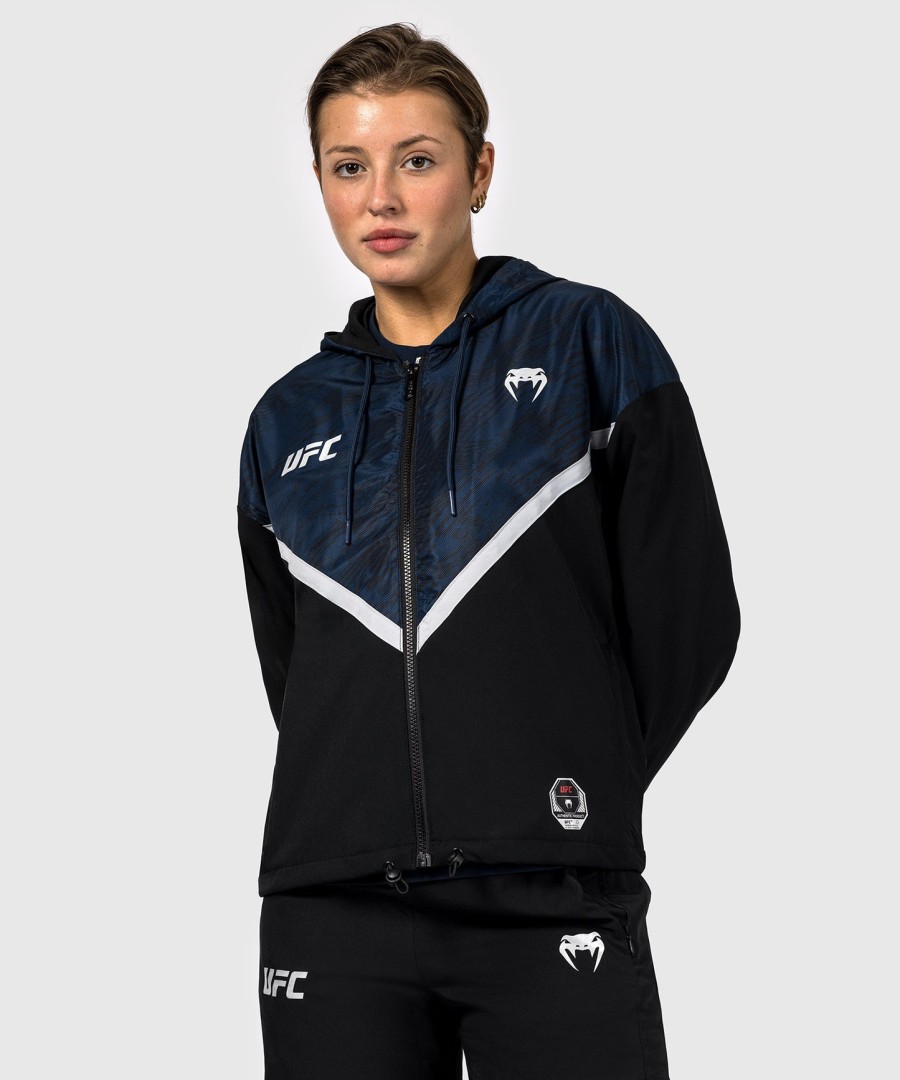 ufc fusion by venum fight week dames hoodie met rits - oceaanblauw