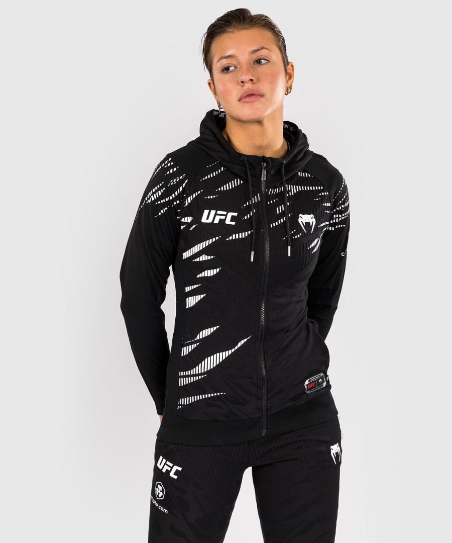 ufc fusion by venum authentic fight night women walkout hoodie - zwart