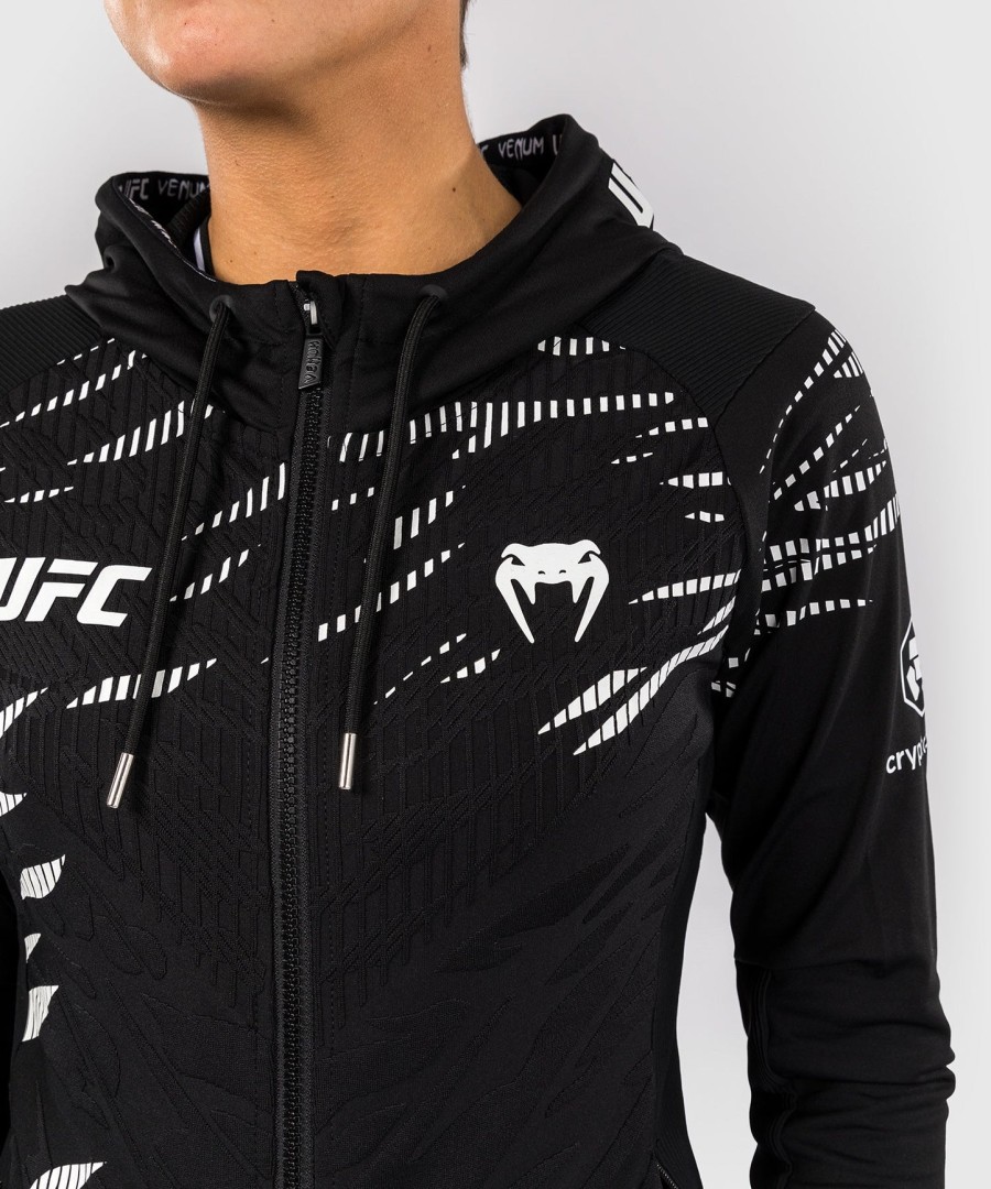 ufc fusion by venum authentic fight night women walkout hoodie - zwart