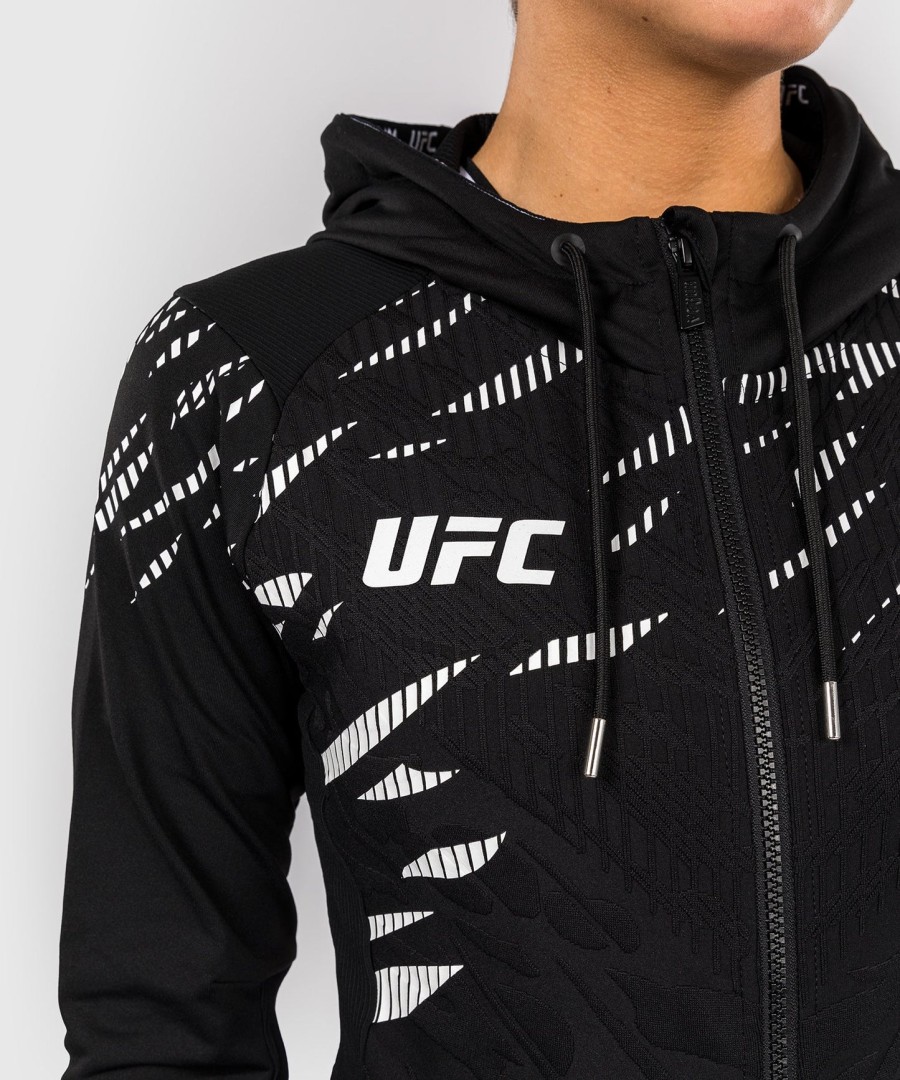 ufc fusion by venum authentic fight night women walkout hoodie - zwart