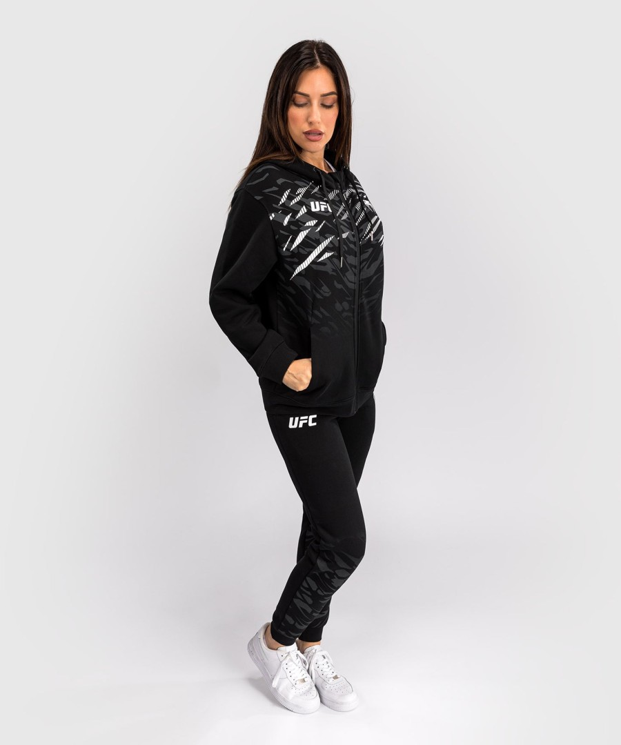ufc fusion by venum dames replica hoodie met rits - zwart