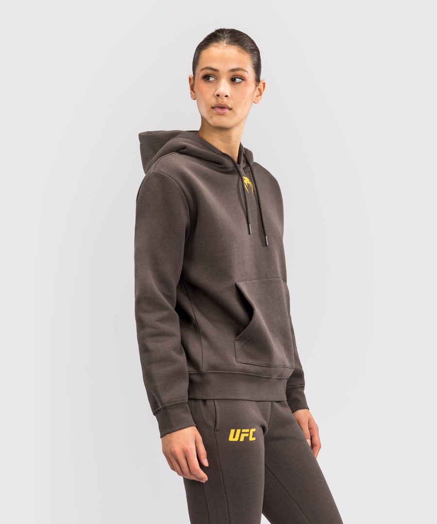 ufc fusion by venum fight week dames hoodie - effen aardebruin