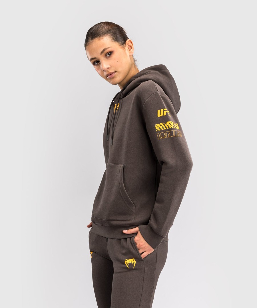 ufc fusion by venum fight week dames hoodie - effen aardebruin