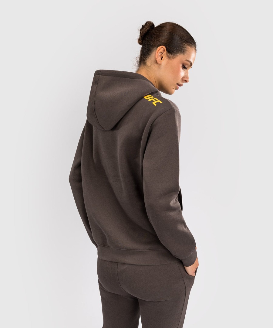 ufc fusion by venum fight week dames hoodie - effen aardebruin