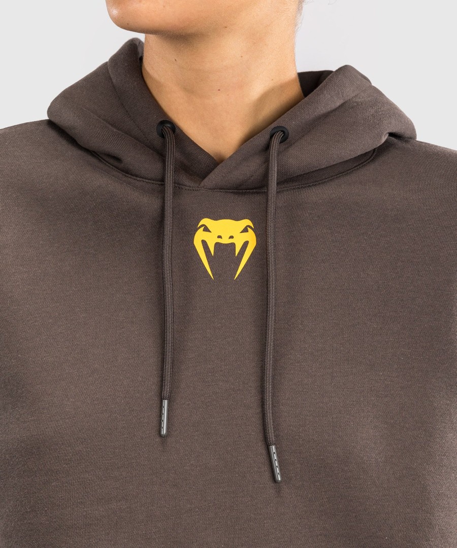 ufc fusion by venum fight week dames hoodie - effen aardebruin
