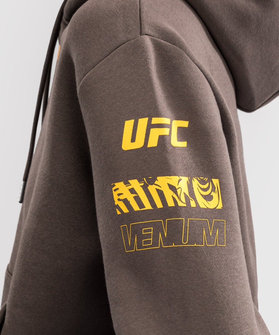 ufc fusion by venum fight week dames hoodie - effen aardebruin