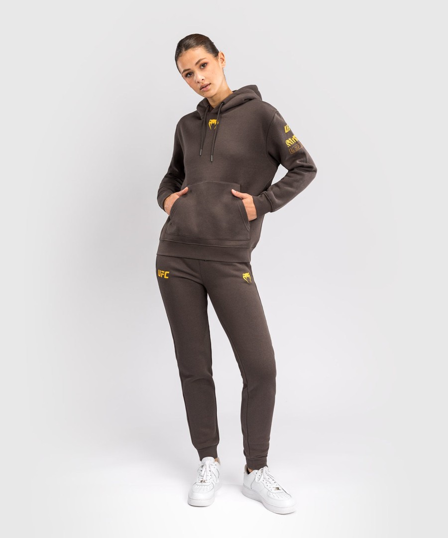 ufc fusion by venum fight week dames hoodie - effen aardebruin