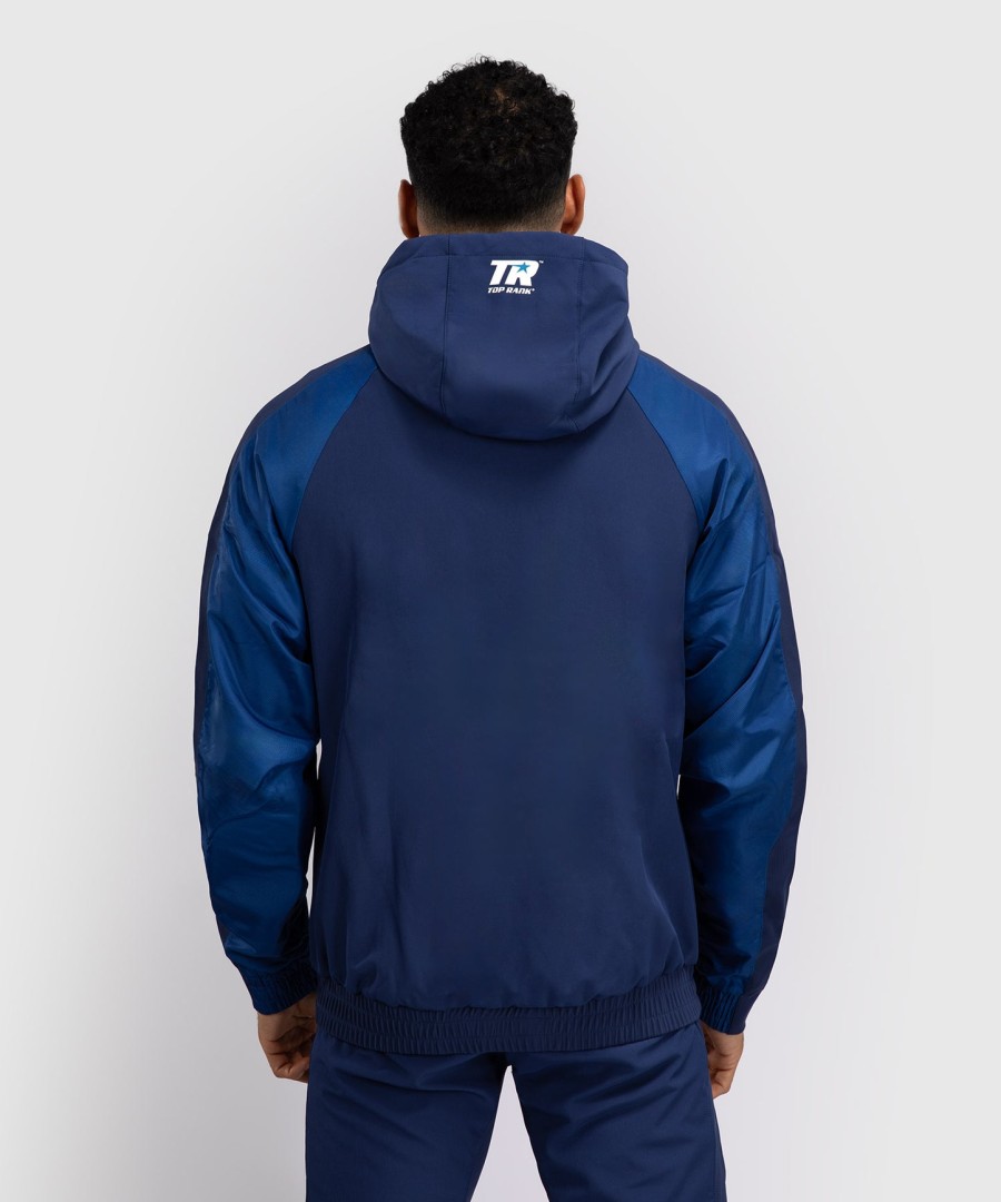 venum x top rank original heren hoodie met volledige ritssluiting - marineblauw