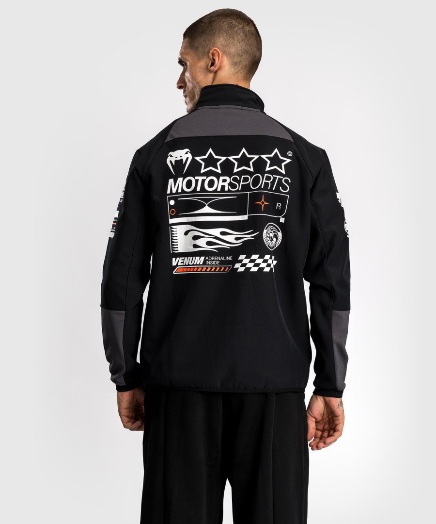 venum motorsport softshelljack - diepzwart