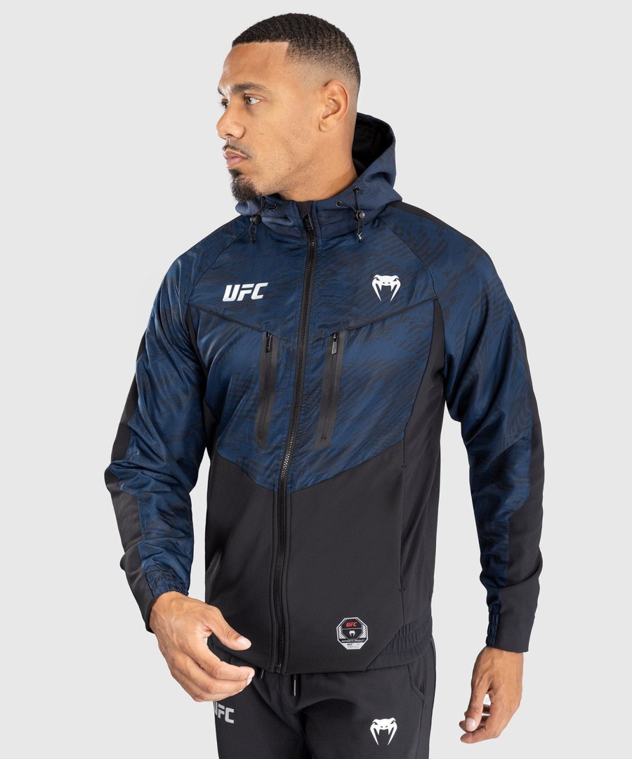 ufc fusion by venum fight week heren hoodie met rits - oceaanblauw