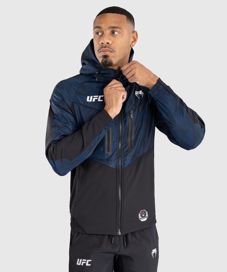 ufc fusion by venum fight week heren hoodie met rits - oceaanblauw