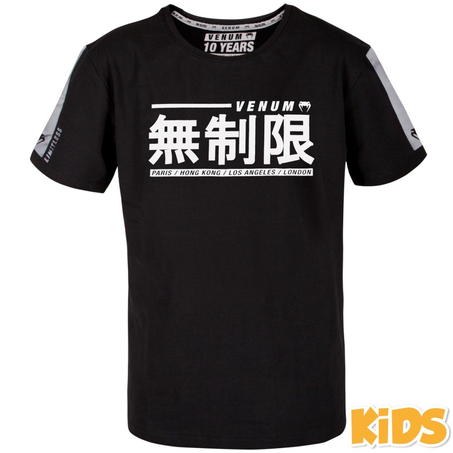 venum limitless kinder t-shirt - zwartwit