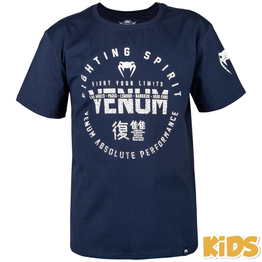 venum signature kinder t-shirt - marineblauw