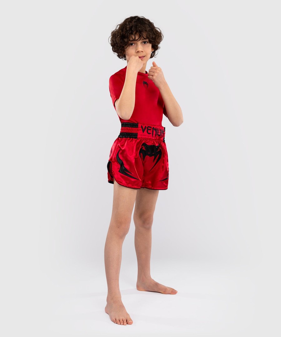 venum inferno kids thaise shorts - kersenrood