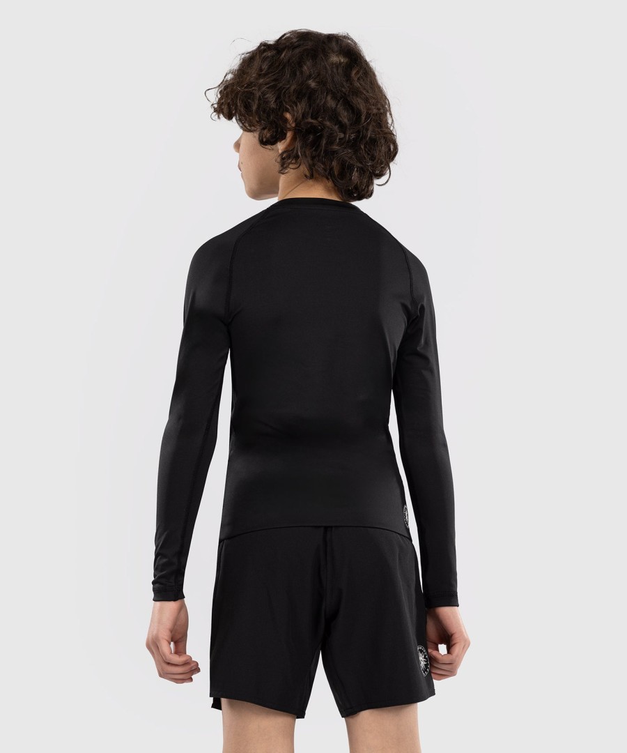venum contender kids rashguards met lange mouwen - zwart