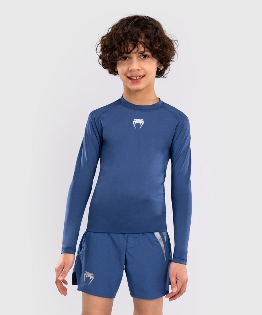 venum contender kids rashguards met lange mouwen - koningsblauw