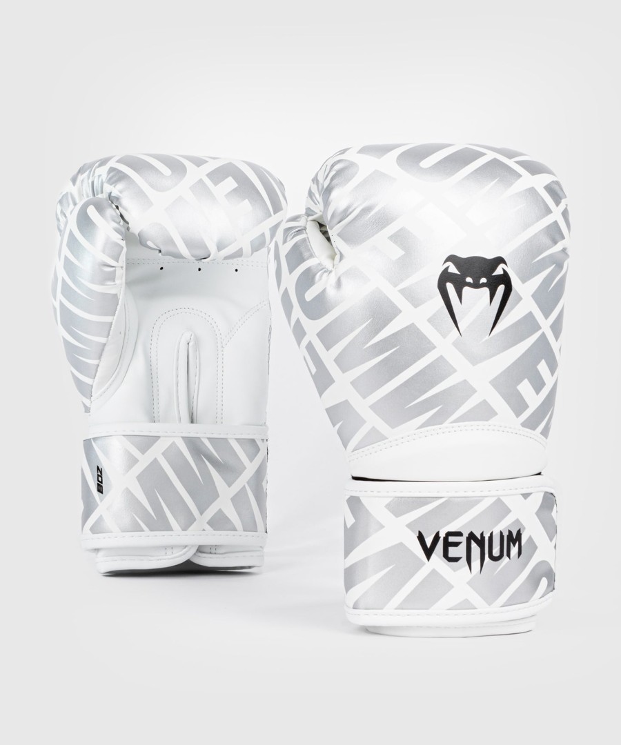 venum contender 1.5 xt bokshandschoenen voor kinderen - wit-zilver