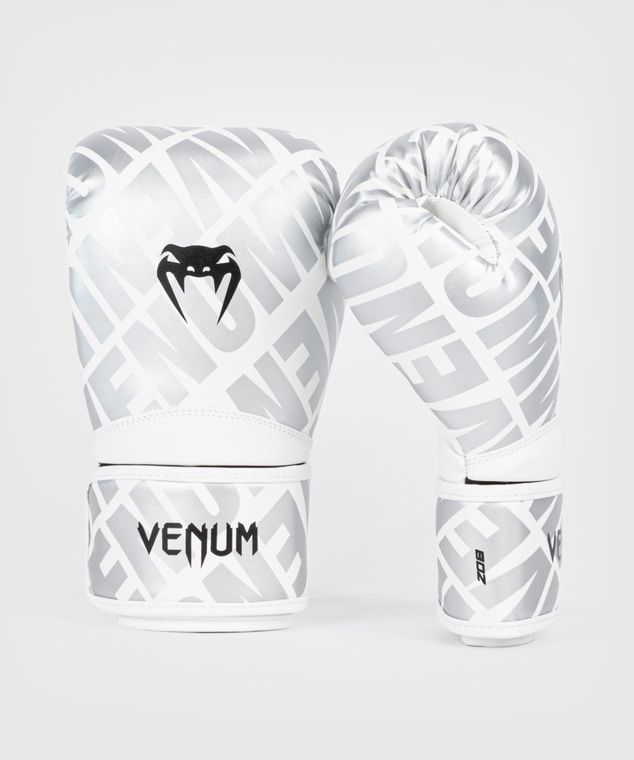 venum contender 1.5 xt bokshandschoenen voor kinderen - wit-zilver