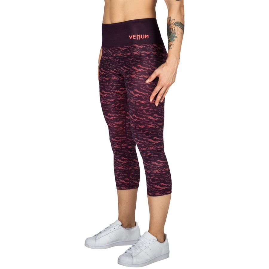 venum camoline cropped leggings - zwartkoraal