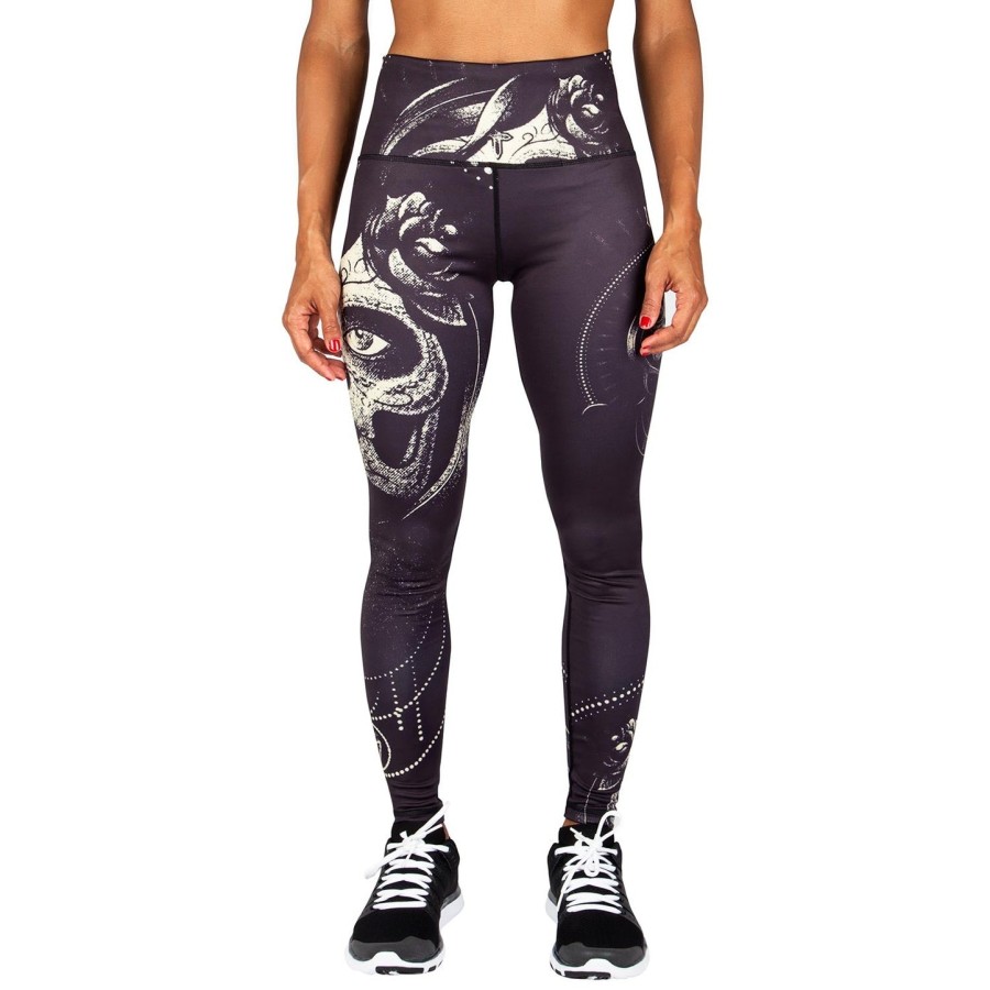 venum santa muerte leggings - zwartgeel