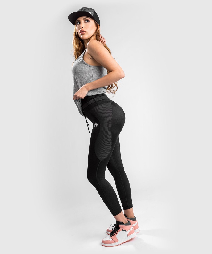 venum glow leggings 78 - voor dames - zwart