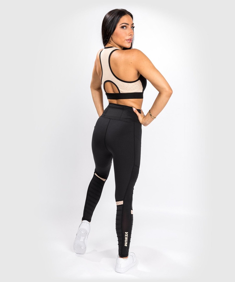 venum moto leggings - voor dames - zwartzand