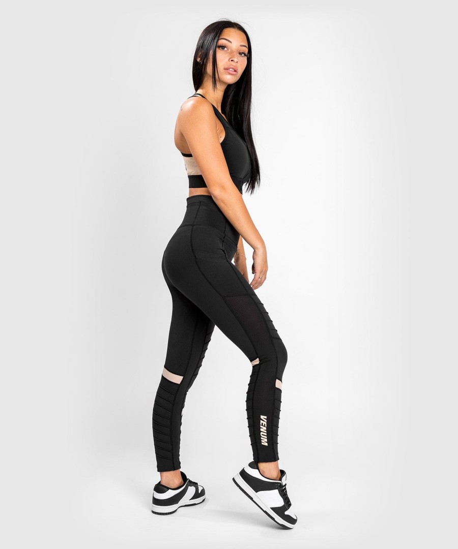 venum moto leggings 78 - voor dames - zwartzand