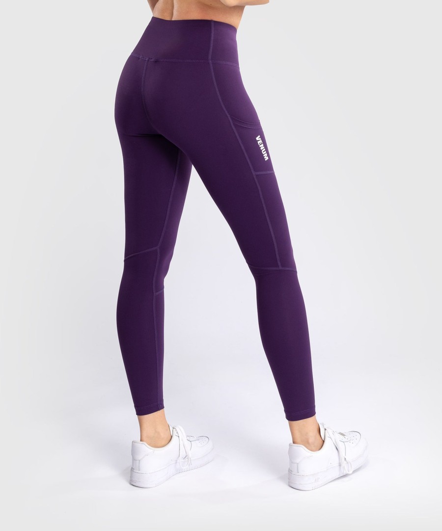 venum essential performance leggings voor dames - dieppaars