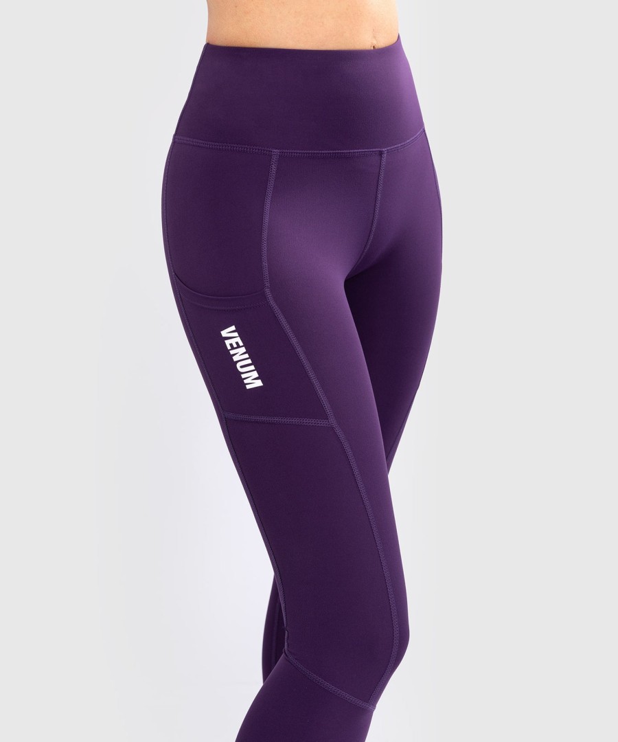 venum essential performance leggings voor dames - dieppaars