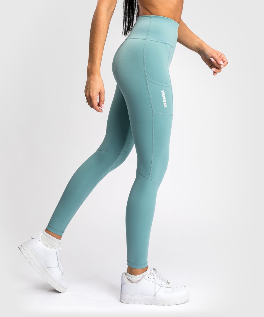 venum essential performance leggings voor dames - aquagroen