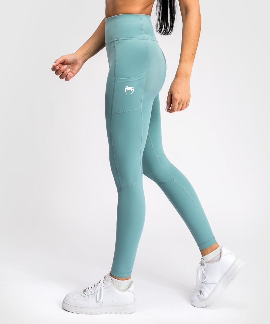 venum essential performance leggings voor dames - aquagroen