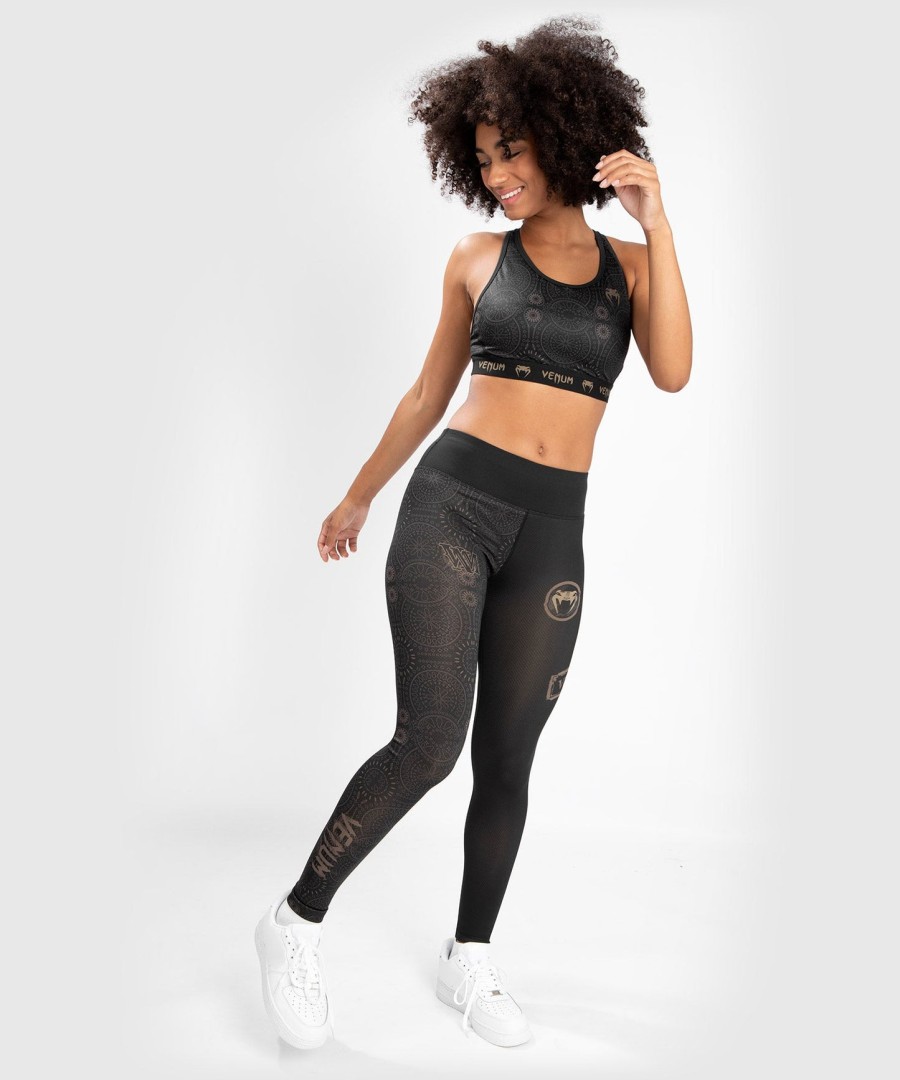 venum dames santa muerte dark side - legging - zwartbruin