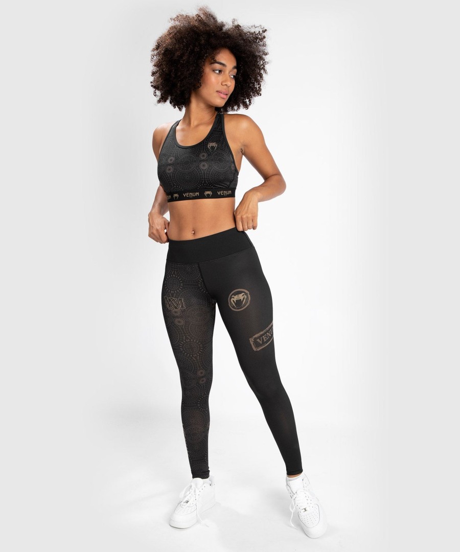 venum dames santa muerte dark side - legging - zwartbruin