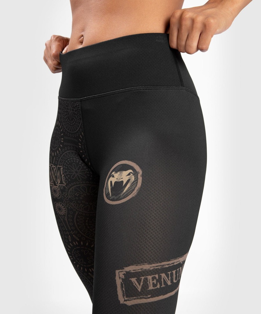 venum dames santa muerte dark side - legging - zwartbruin