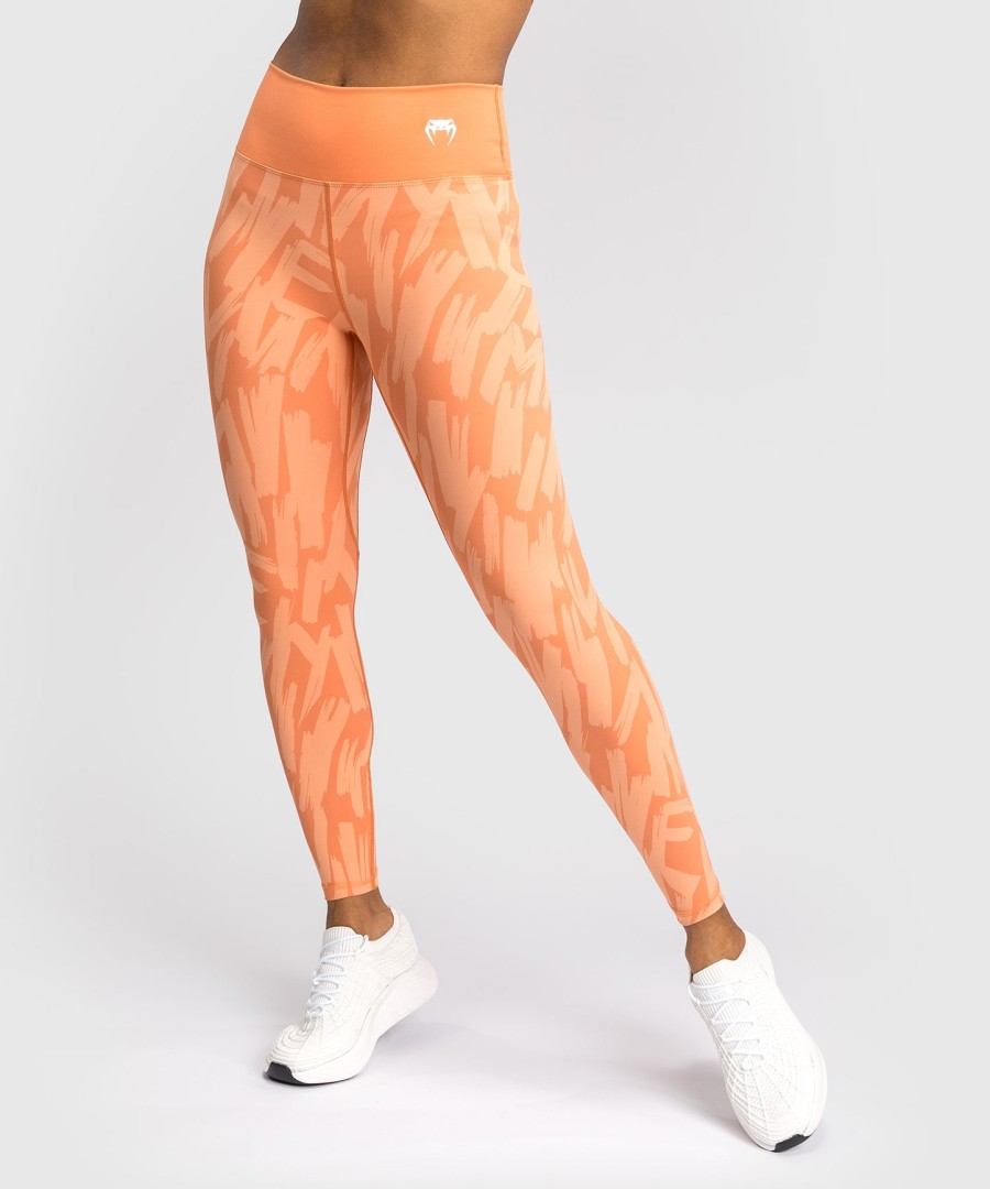 venum graffiti dameslegging met lange pijpen - fluweel abrikoos