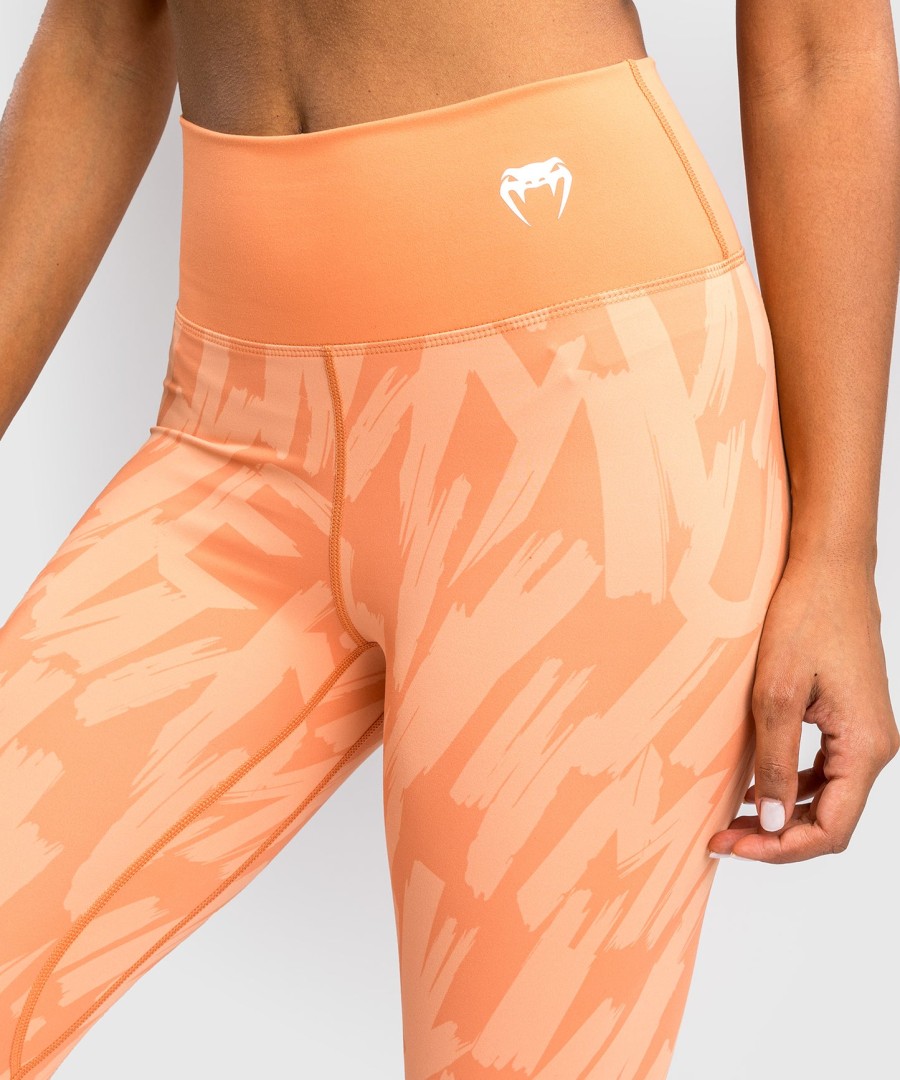 venum graffiti dameslegging met lange pijpen - fluweel abrikoos