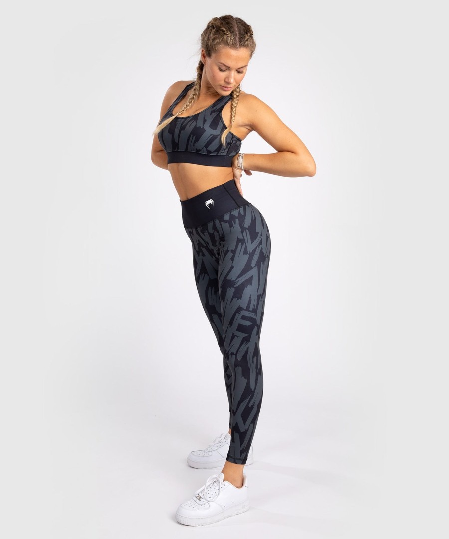 venum graffiti dameslegging met lange pijpen - urban charcoal