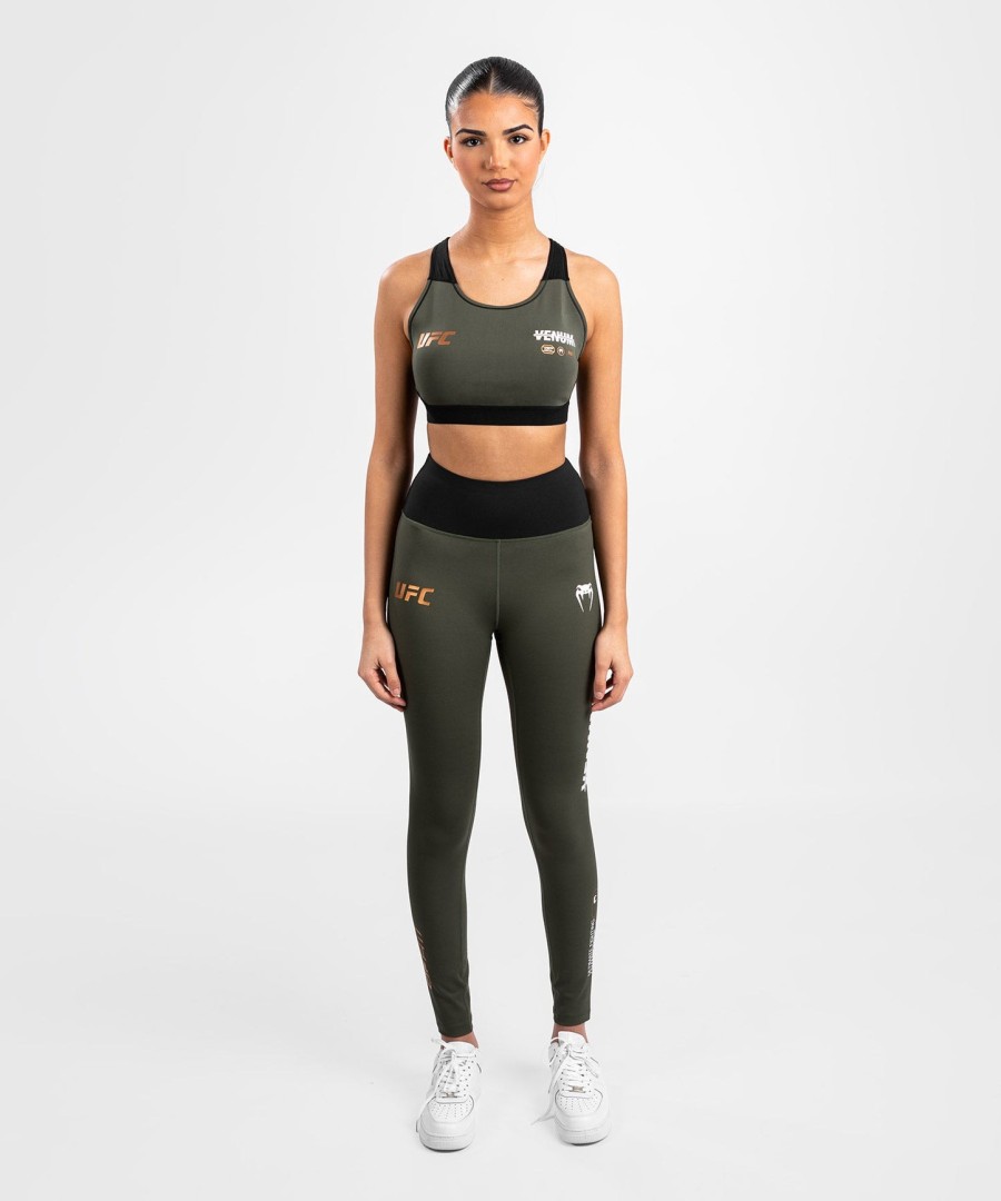 ufc adrenaline by venum fight week dames performance tight - khakibrons