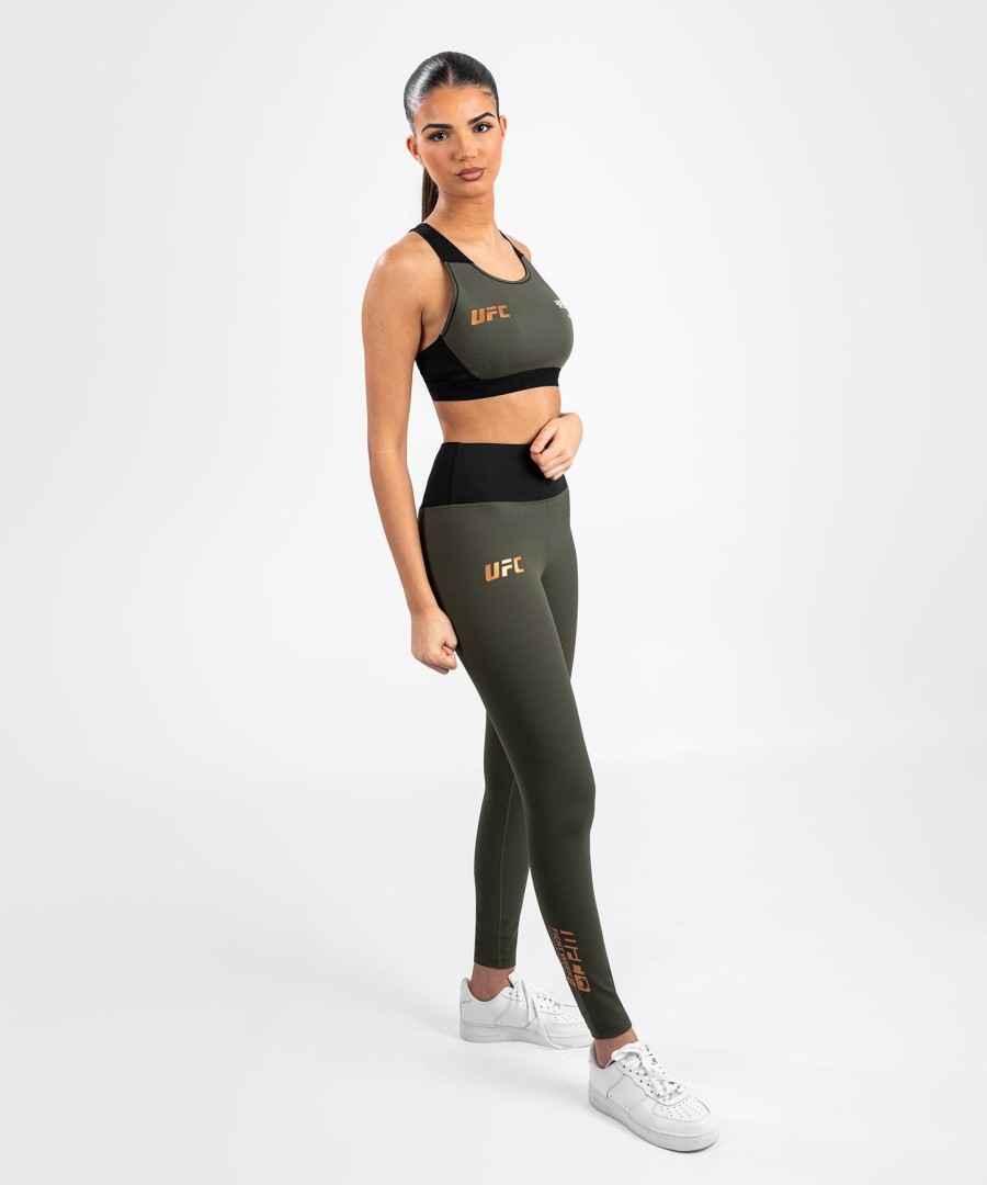 ufc adrenaline by venum fight week dames performance tight - khakibrons