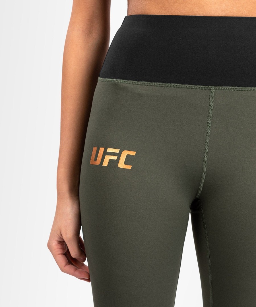 ufc adrenaline by venum fight week dames performance tight - khakibrons