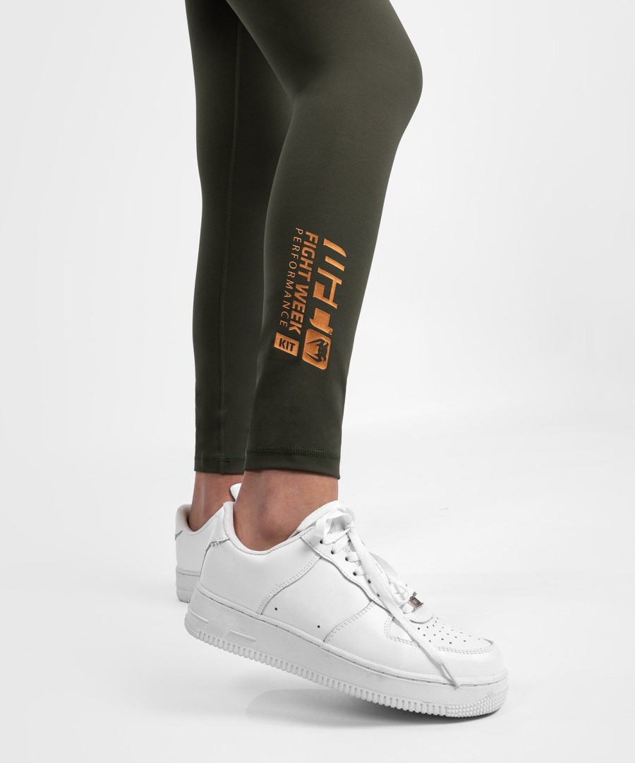 ufc adrenaline by venum fight week dames performance tight - khakibrons