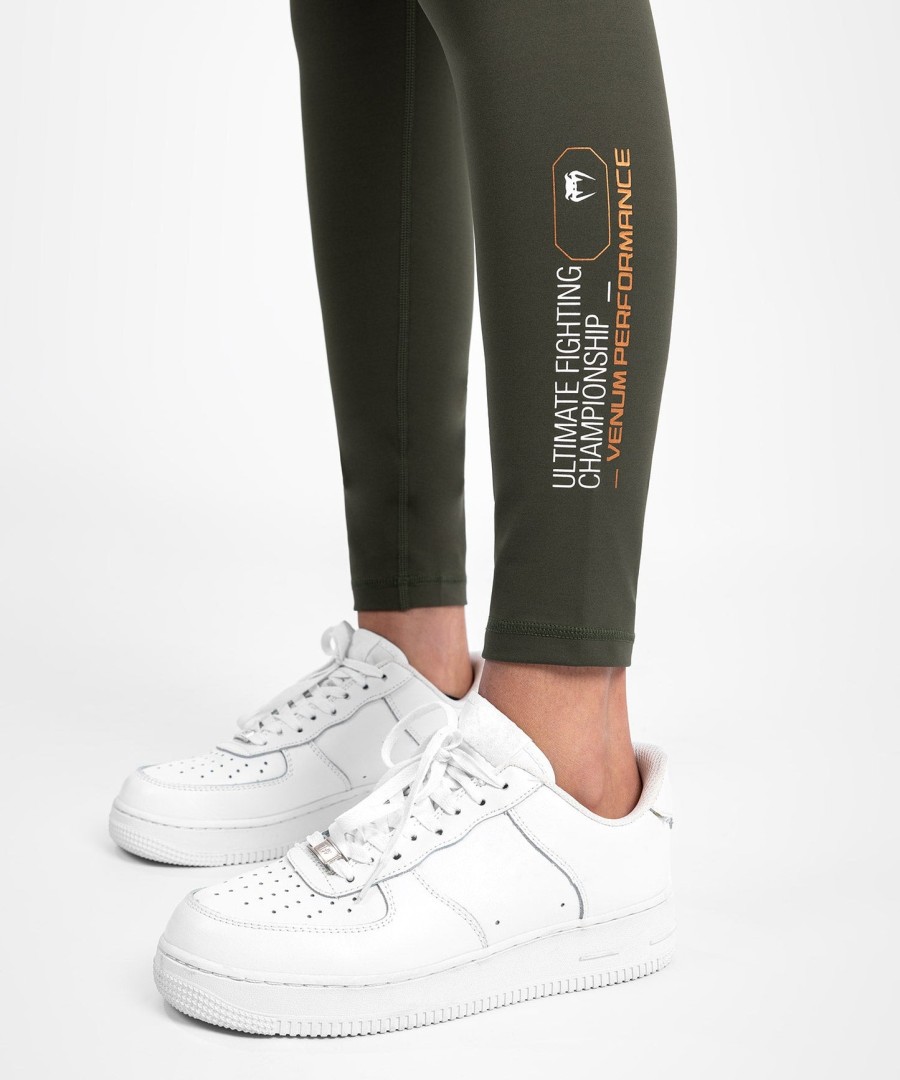ufc adrenaline by venum fight week dames performance tight - khakibrons